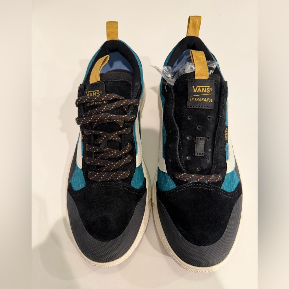 Vans Ultrarange Black and Teal Sneakers